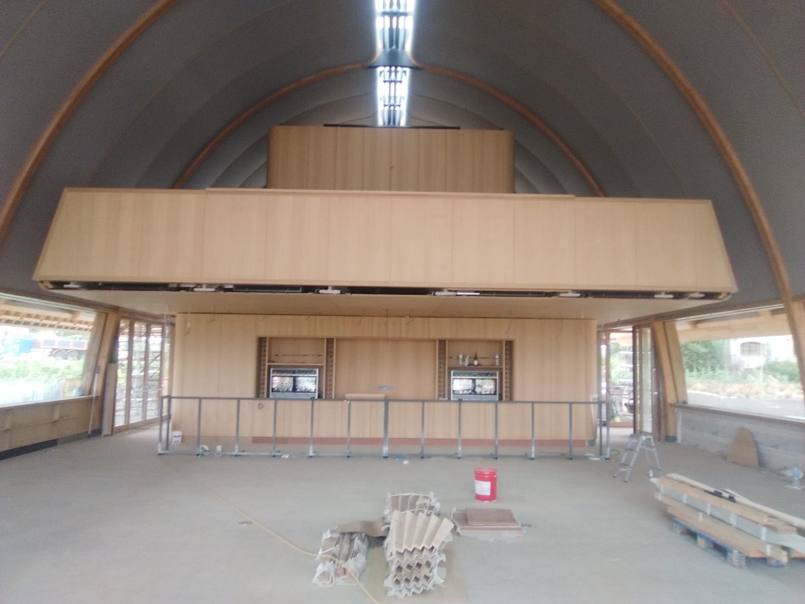 Estructura modular bajo bóveda